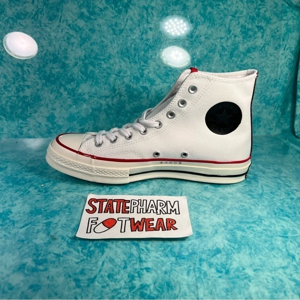 Converse Chuck 70 Hi Shoe Palace Men's White Retro High Top Shoes Sneakers - Picture 6 of 7